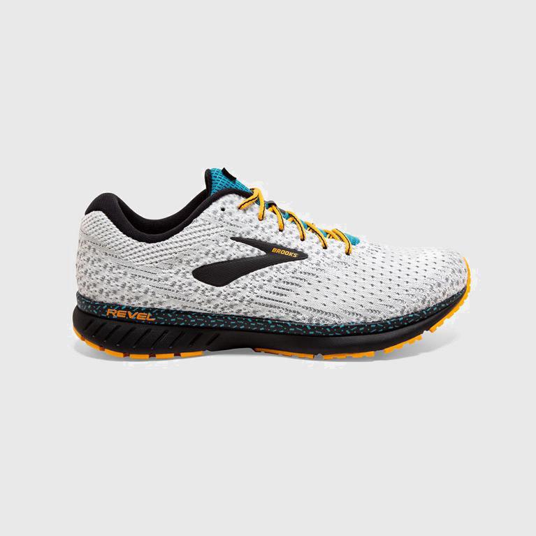 Brooks Revel 3 Road Løpesko Herre Outlet - Hvite - Norge (XDF306498)